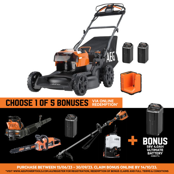 58v aeg mower