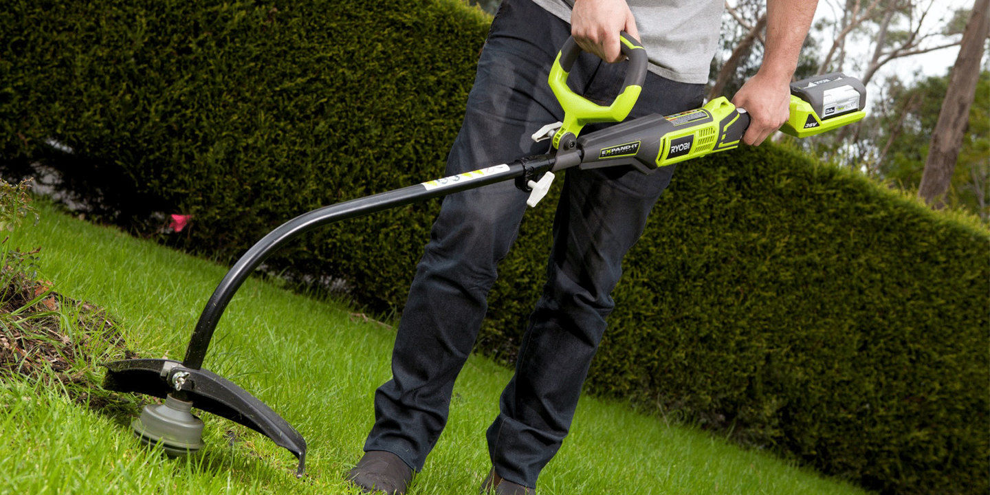 Ryobi 36v straight shaft deals line trimmer