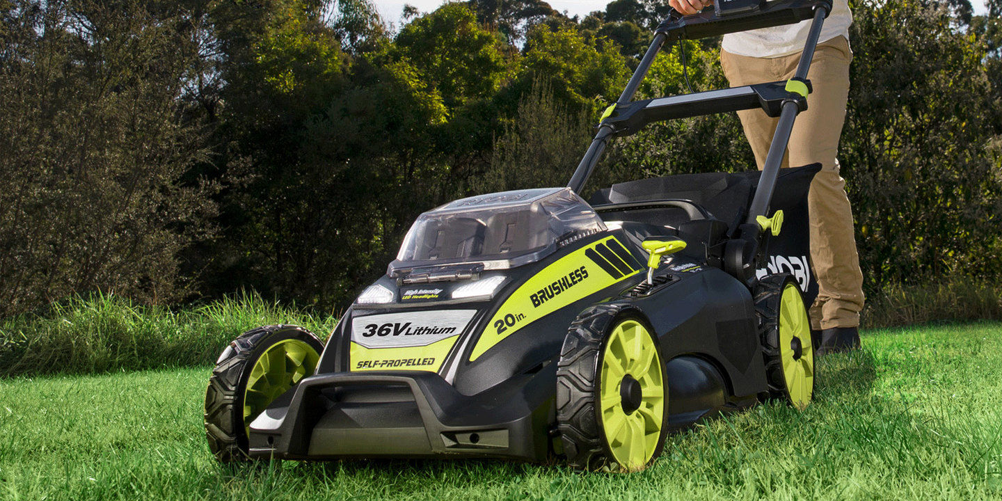 Ryobi self deals propelled lawn mower